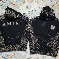 Amiri Bandana Hoodie Size M/L/XL