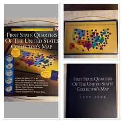 First State Quarters Of The United States Collector’s Map
