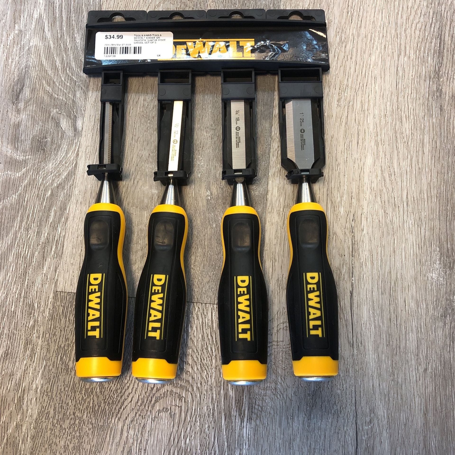 DEWALT 4 pc Wood Chisel Set