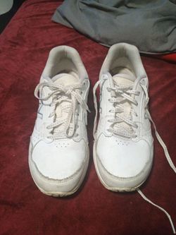 New Balance White Low-Top Sneakers