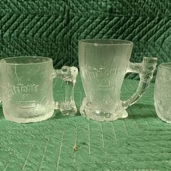 Vintage Set Of 4 McDonald's 1993 Flintstones Mugs