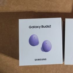 Black And Purple Samsung Galaxy Buds 2 Headphones 