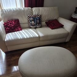 Leather living room furniture set