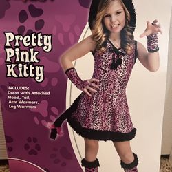 Girl /Child Pink Kitty Halloween Costume. Size 7-10
