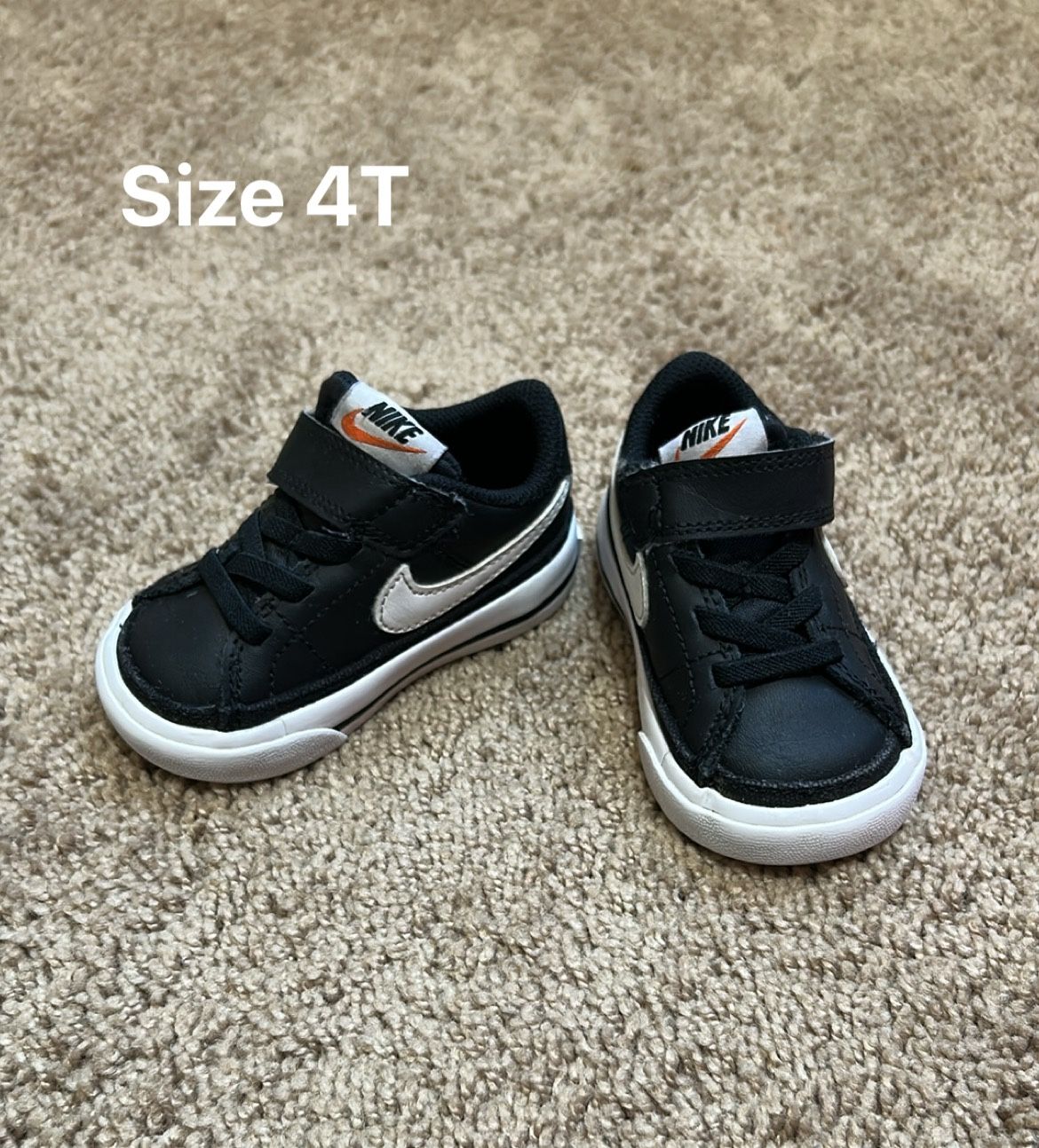 Nike Toddler Black Shoes Size 4T
