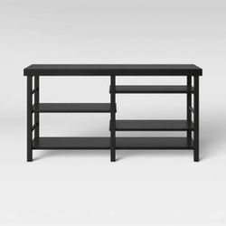 Room essentials adjustable storage TV Stand - black finish