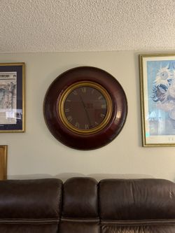 Leather Clock