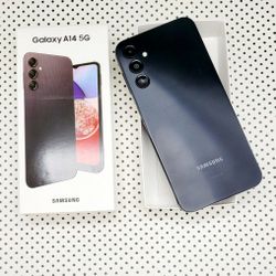 WITH BOX SAMSUNG GALAXY A14 5G 64GB UNLOCKED.    DRONE  LOWEST WHOLESALE PRICES WITH OPTION TO PAY  IN PAYMENTS  WITH NO CREDIT CHECKS 