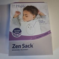 Zen Sack Wearable Blanket Medium % Cotton Blue New