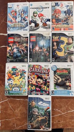 WII Video games $125.00 CASH, FOR ALL. NOT SOLD SEPARATELY.