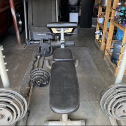 Multi Functional Bench w/Half Rack Stand