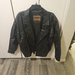 Mens Leather Jacket Size Small