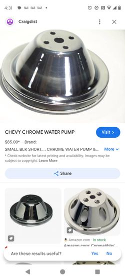 Chrome Water Pump Assembly