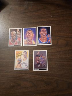 NBA Legends Basketball Cards Lot of 5