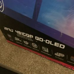 Black 49inch Msi curving Monitor