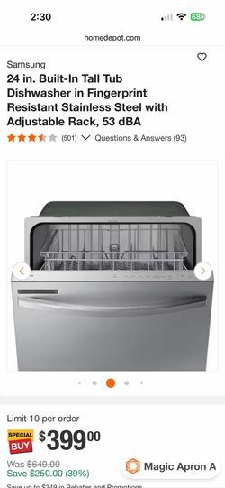 Unused dishwasher - brand new!
