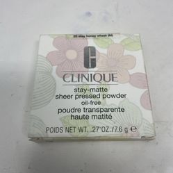 Clinique Stay Matte Sheer Pressed Powder Oil Free 25 Stay Honey Wheat (M) 0.27oz