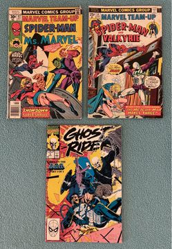 Marvel Spider-Man Team-Up Issues #34 and #62, plus Ghost Rider Vol. 3 / issue #5