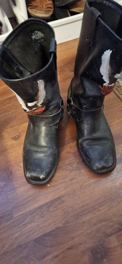 Size 12 Genuine Harley Davidson Leather Boots