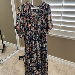 Elan , Dress , Navy, Medium
