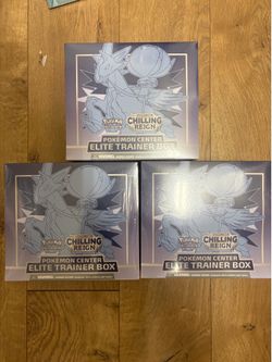 Pokemon Chilling Reign (ICE VARIANT) ETB Elite Trainer Box New Sealed