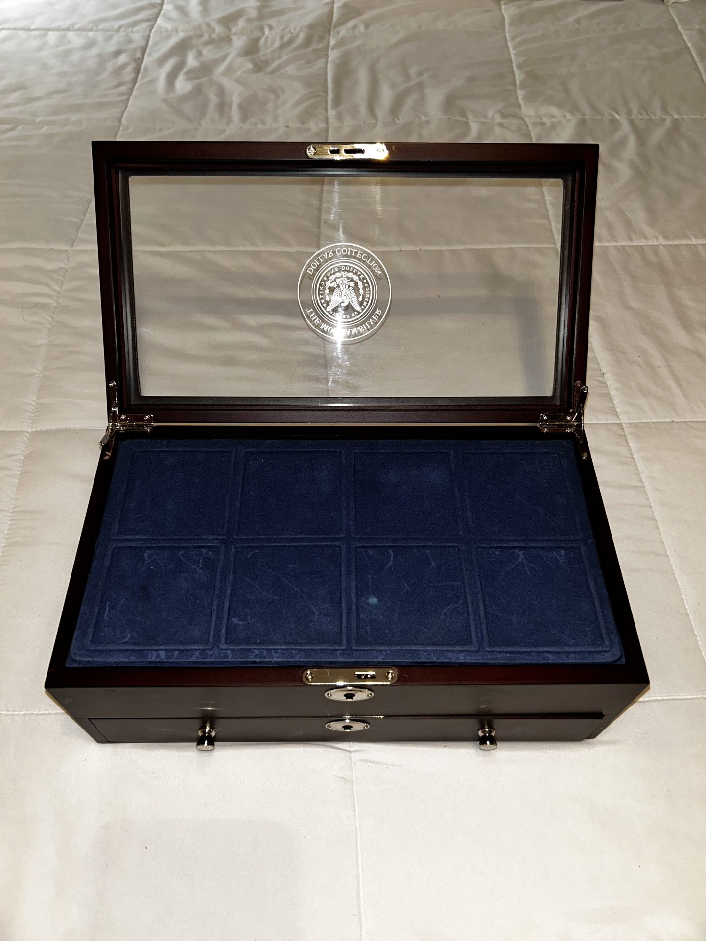 Danbury Mint Morgan Silver Dollar Collection Chest