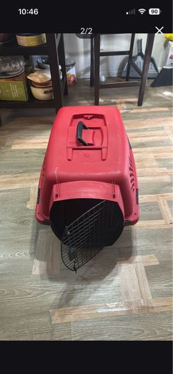 Small Red Dog Cage