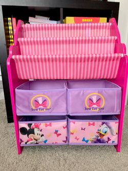 Minnie Mouse Book & Toy Organizer