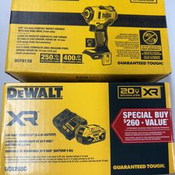 Dewalt Impact And Battery Kit