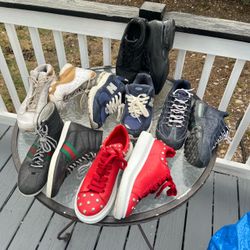Reseller Sneaker Lot - Designer & Sportswear (McQueen, Gucci, New Balance) - Sizes 7-8 men’s