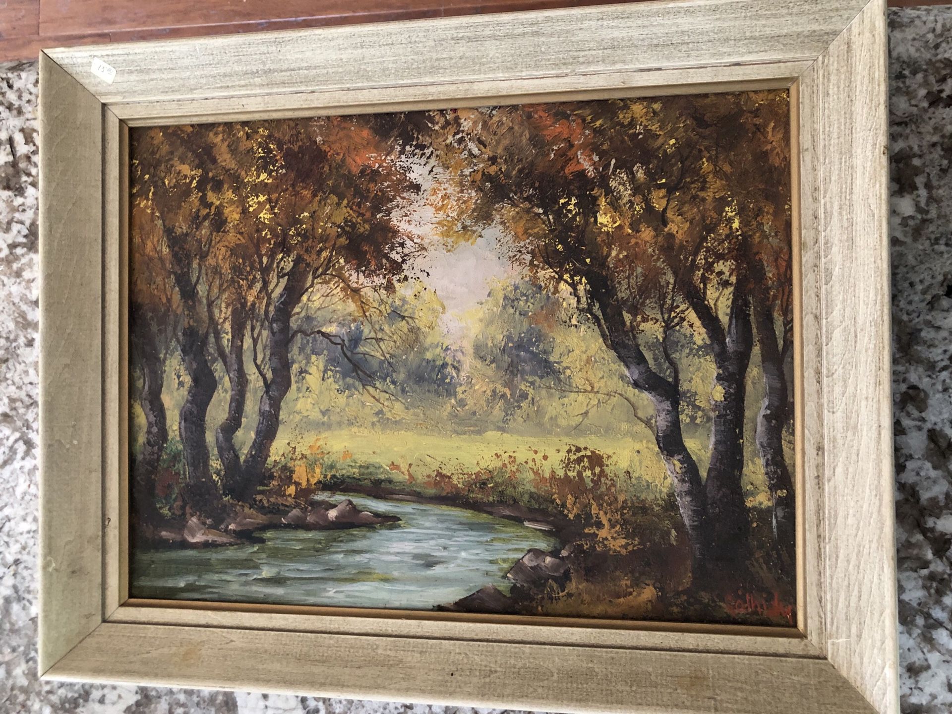 15”X19” Framed Nature Oil Painting