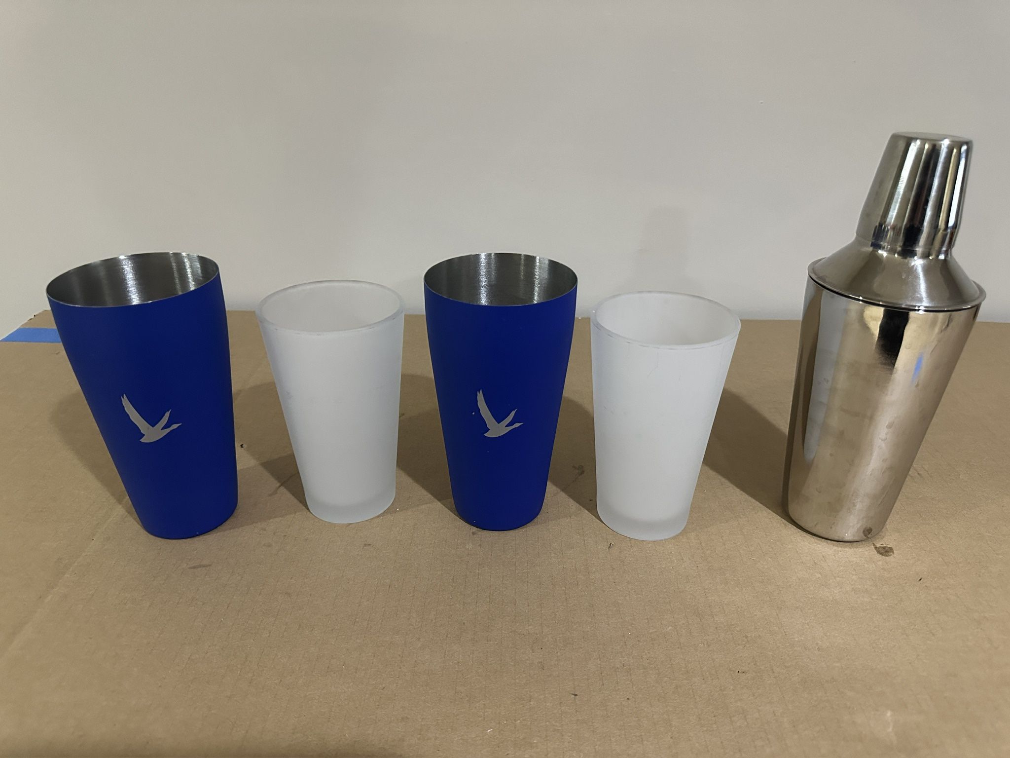 Bundle of nice shakers mixer grey goose glass