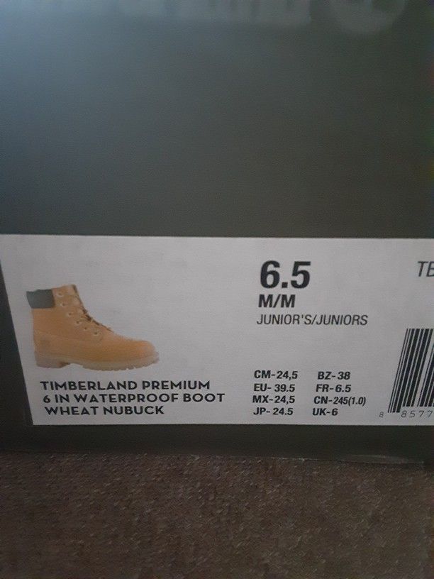 New Timberland Boots Sz. 6.5 & 7