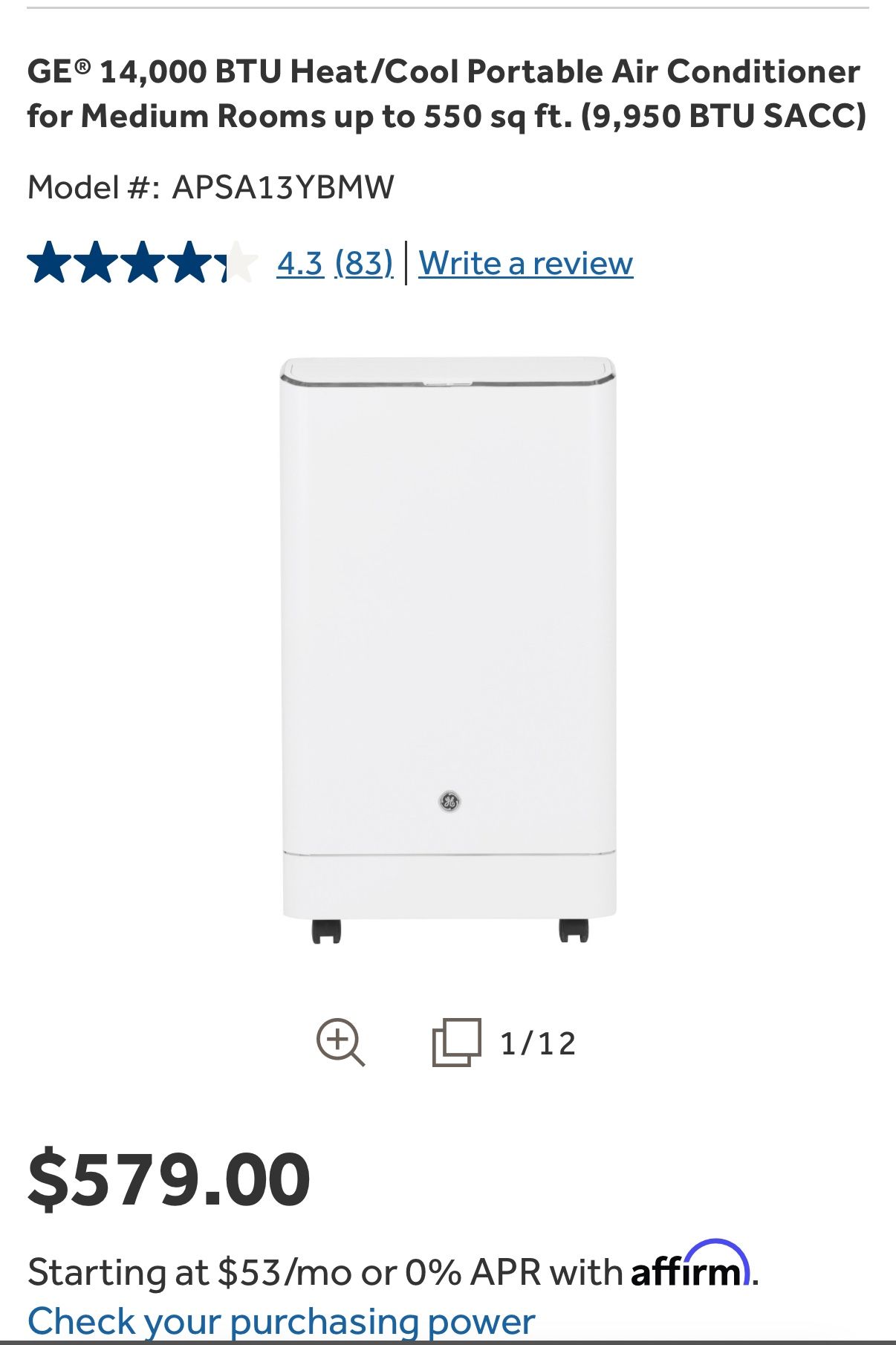 Portable AC/Heater