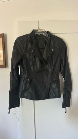 Faux leather jacket - Black