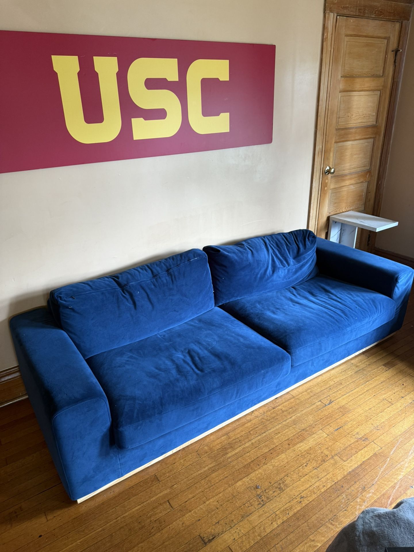 Blue 2 Piece Sectional Couch