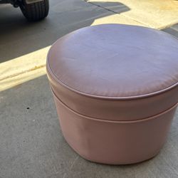 Vintage Pink Foot Stool. 30.00