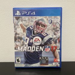 Madden NFL 17 PS4 Sony PlayStation 4 CIB Football Video Game Gronkowski