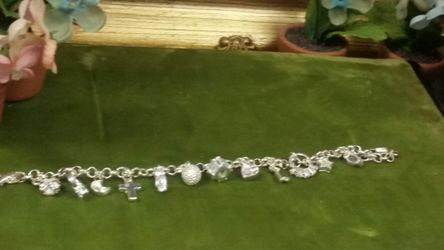 .925 charm bracelets 8 inch