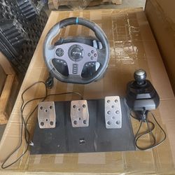 Used Full Function PXN V9 Steering Wheel Detachable Racing Wheel 270/900 Degree Race Steering Wheel 