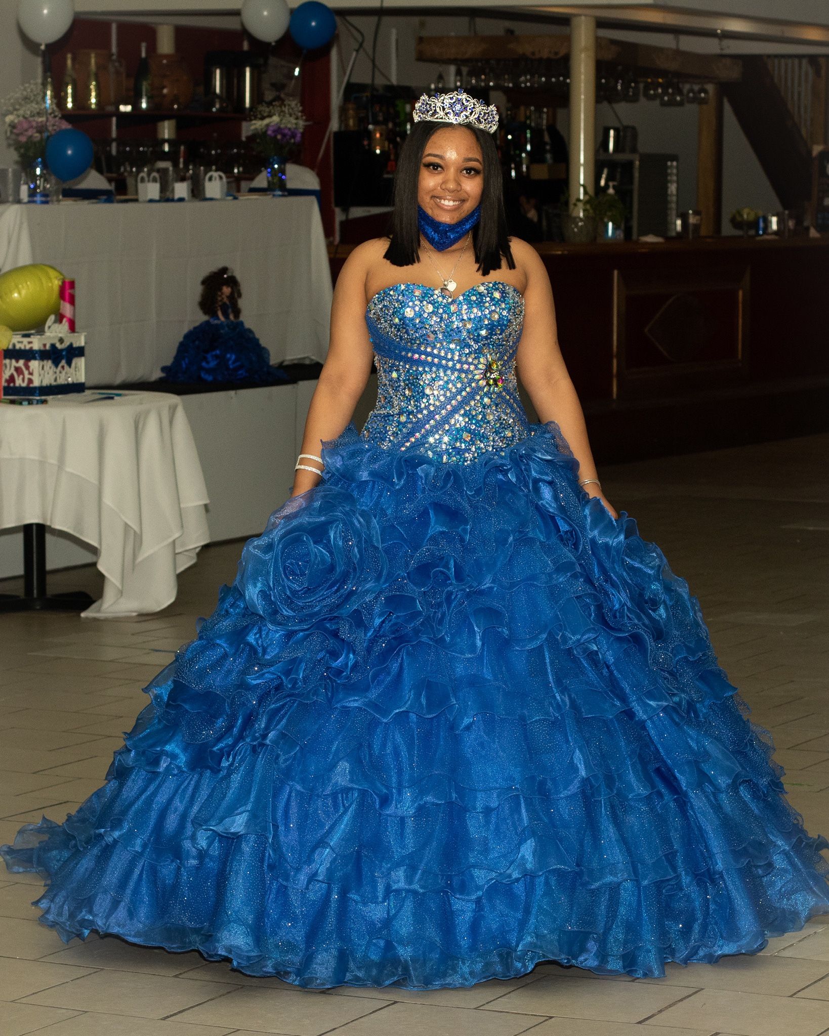 Blue quince dress