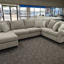 New Tan Beige Sectional Couch 