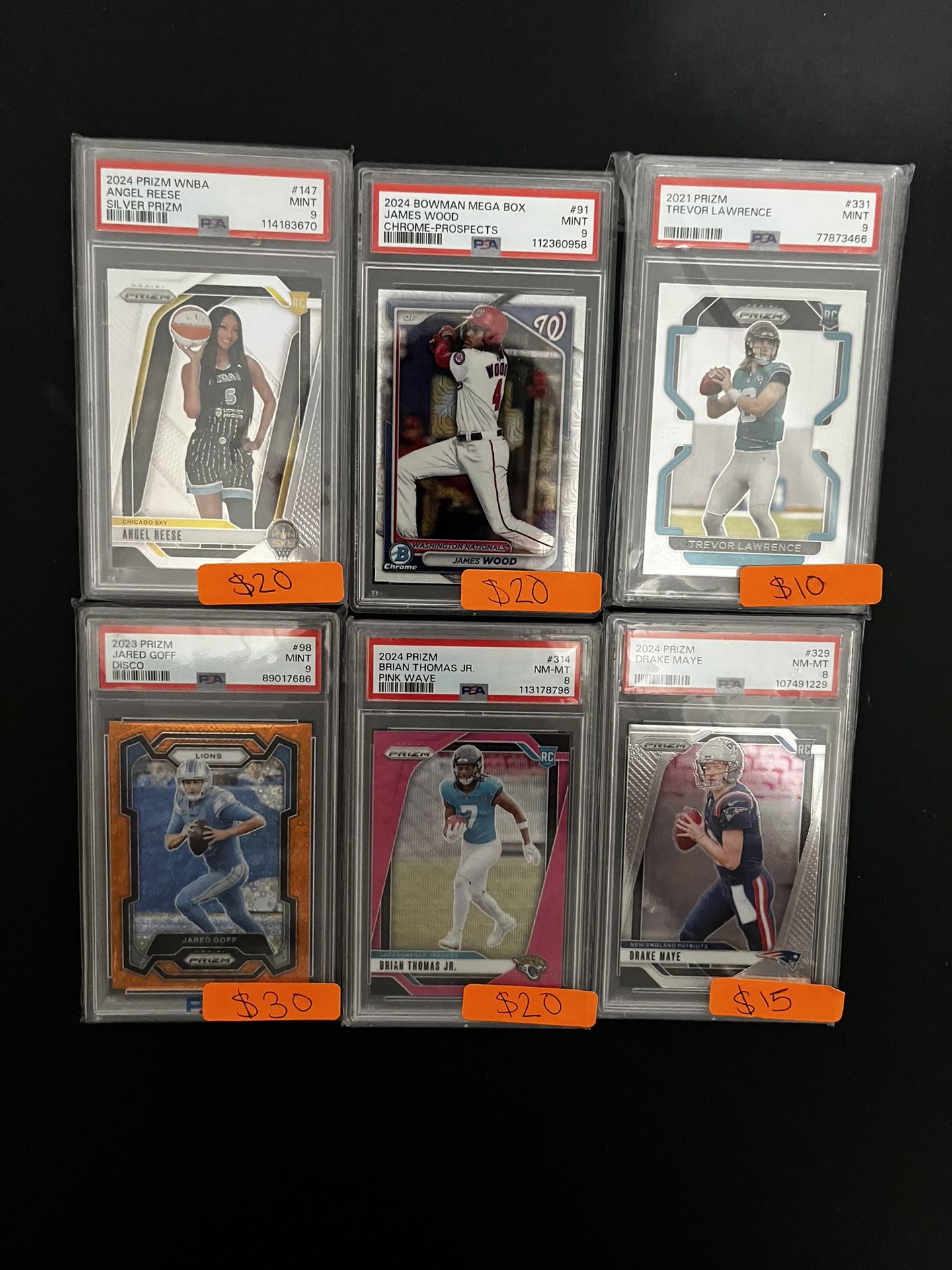 Psa Graded Cards Slabs Sports NBA NFL WNBA MLB Mint 