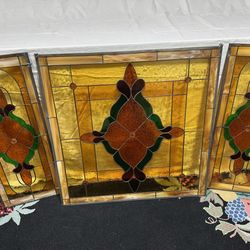Stain Glass - Three Matching Pieces