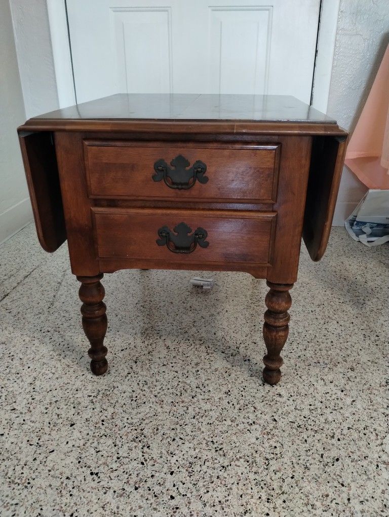 Ethan Allen Solid Wood End Tables