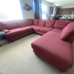 Red Sectional For Sale! 