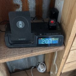 Lacross Tech Alarm Clock W/ Phone Charger