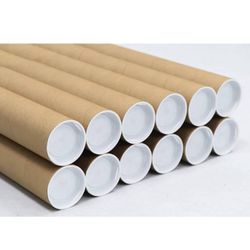 MagicWater Supply Mailing Tube - 3 in x 38 in - Kraft - 24 Pack - for Shipping and Storage of Poster