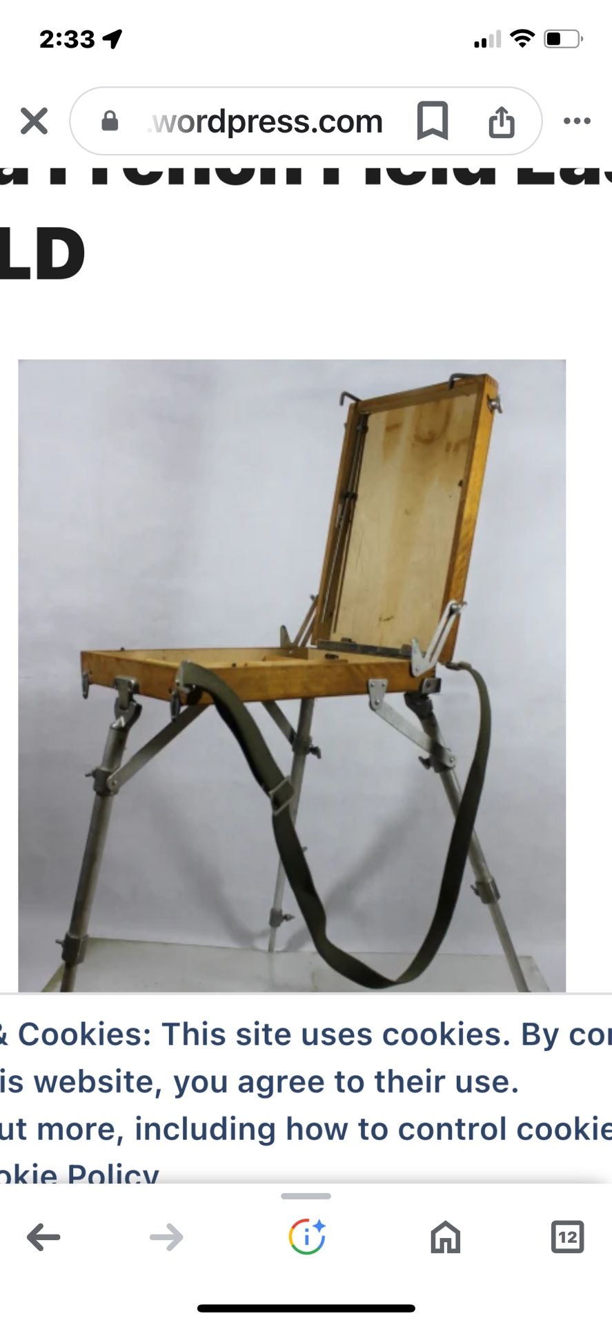 The Yarka French Field Easel Russian Made for Plain Air Painting By Podolsk-Art