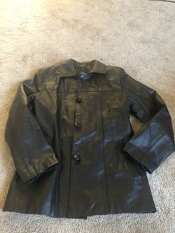 Leather Coat Araceli Brand